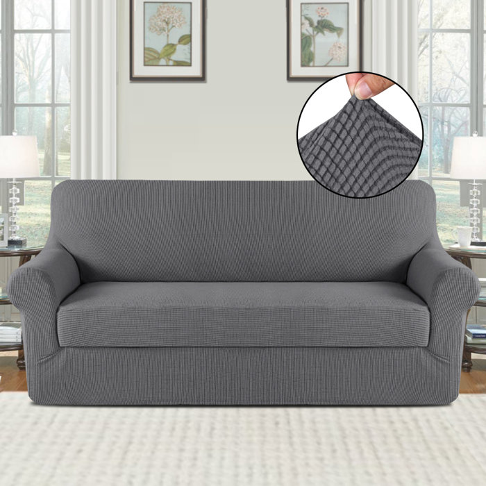 Rebrilliant Box Cushion Sofa Slipcover Wayfair